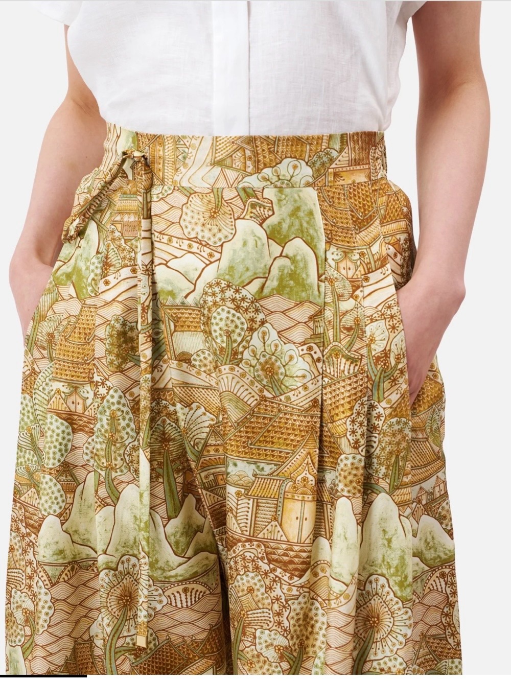 NWTO Jim Thomson Ayothaya Kingdom Fishermen Pants MSRP $345 Sz 6